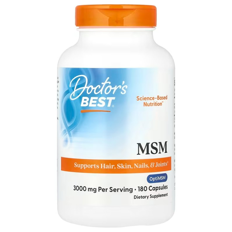 Doctor's Best MSM with OptiMSM, 3000mg - 180 caps