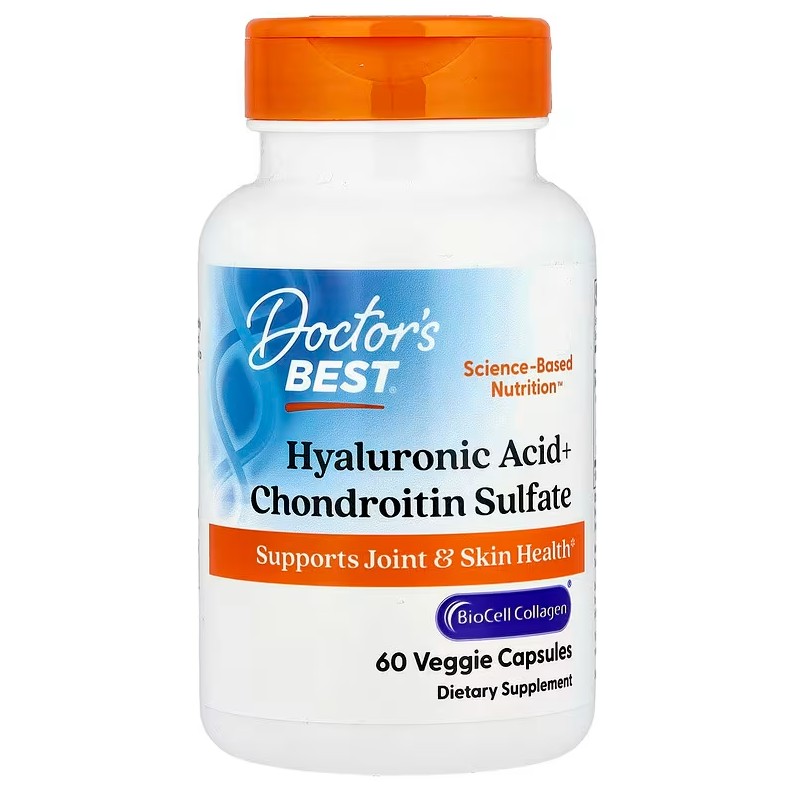 Doctor's Best Hyaluronic Acid + Chondroitin Sulfate with BioCell Collagen - 60 caps