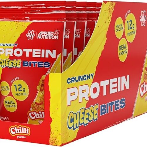 Applied Nutrition Crunchy Protein Cheese Bites, Chilli - 10 x 20g