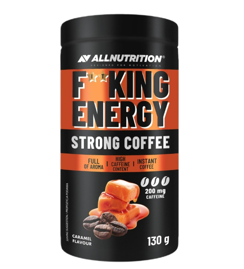 Allnutrition Fitking Energy Strong Coffee, Caramel - 130g