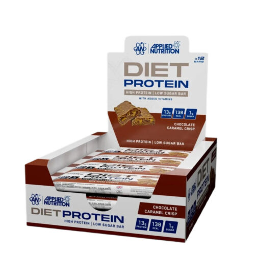 Applied Nutrition Diet Protein Bar, Chocolate Caramel Crisp - 12 x 45g