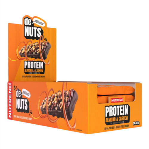 Nutrend Denuts Protein Bar, Almond & Cashew Dark Chocolate - 24 x 50g