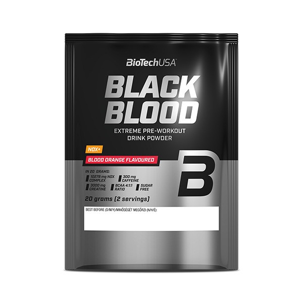 BioTechUSA Black Blood NOX+, Blood Orange - 20g (2 servings)