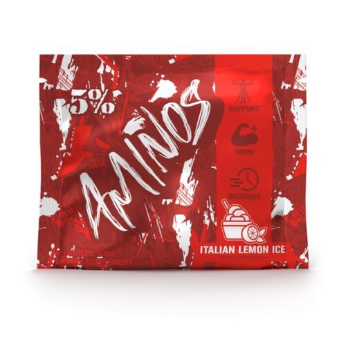 5% Nutrition Aminos - Code Red, Italian Lemon Ice - 11.2g (1 serving)