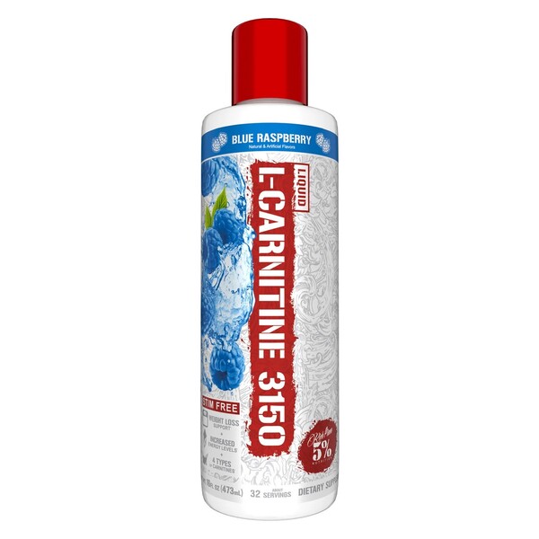 5% Nutrition Liquid L-Carnitine 3150 - Legendary Series, Blue Raspberry - 473 ml.