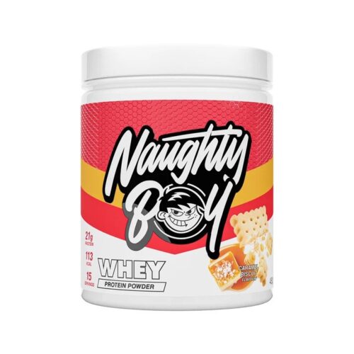 Naughty Boy Whey Protein, Caramel Biscuit - 450g